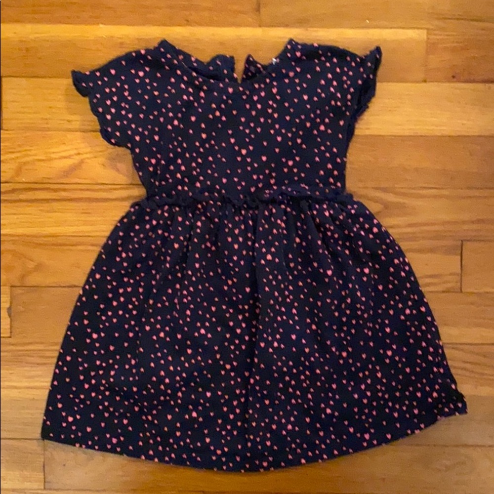 GAP Navy and Pink Heart Dress